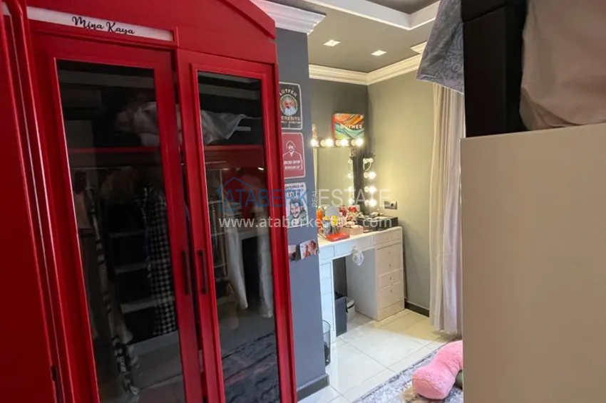 Приобрести Трёхкомнатная квартира с застекленным балконом, рядом с морем, район Оба - Алания  11 