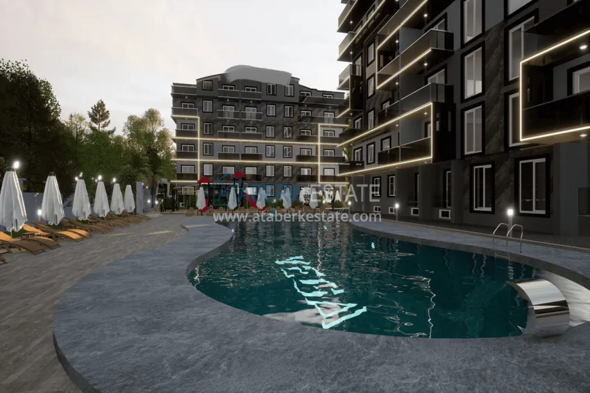 Квартиры и пентхаусы в центре Газипаши с рассрочкой в комплексе на этапе строительства 13 