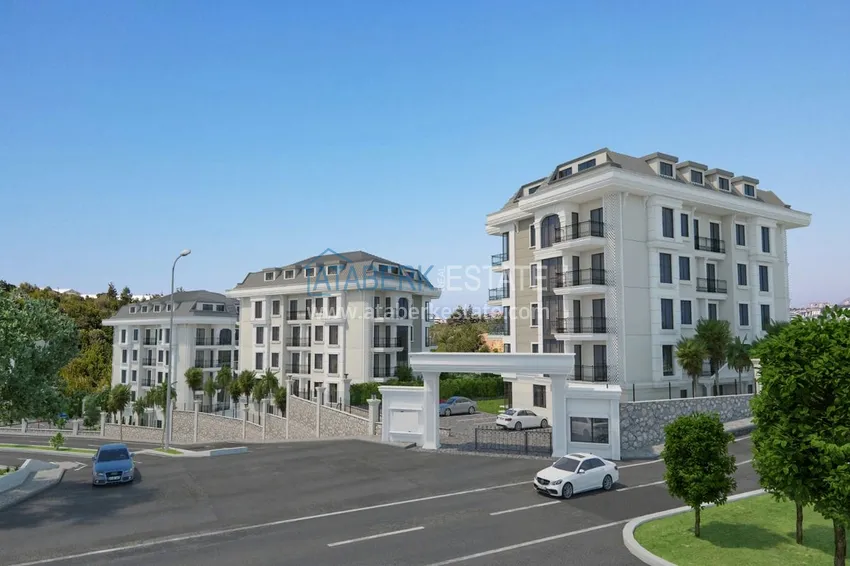 Квартира 3+1 с отдельной кухней и авторской отделкой в эксклюзивном жилом комплексе, район Оба – Алания 11 