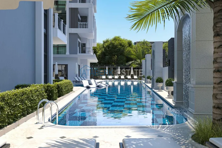 Квартира 1+1 на этапе строительства, от инвестора в комплексе центр Алании 5 