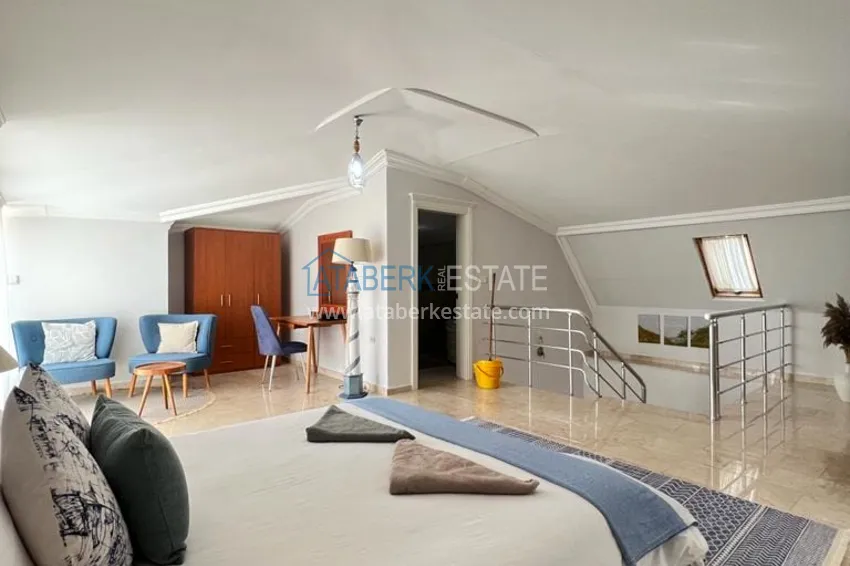 Приобрести Меблированная вилла с видовыми характеристиками в районе Бекташ Алания 15 