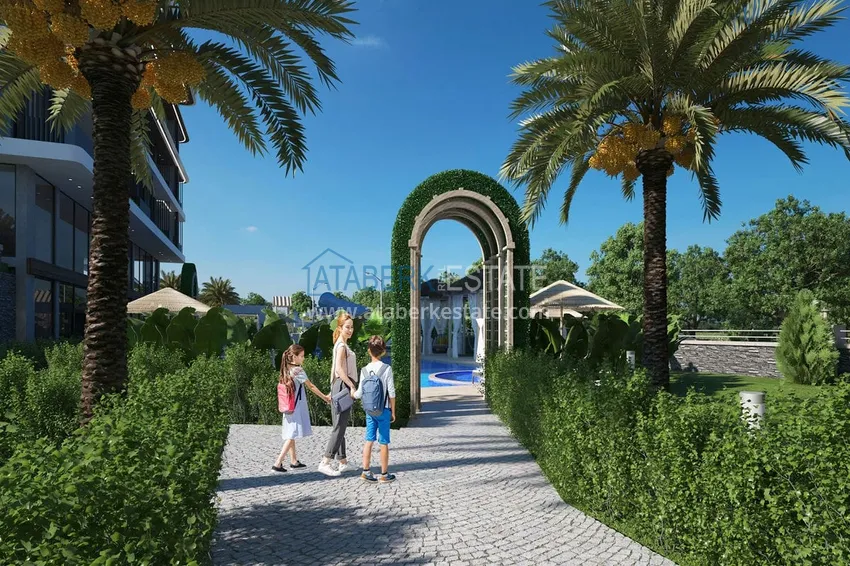 Квартиры и пентхаусы в комплексе на этапе строительства – Алания, район Каргыджак 13 