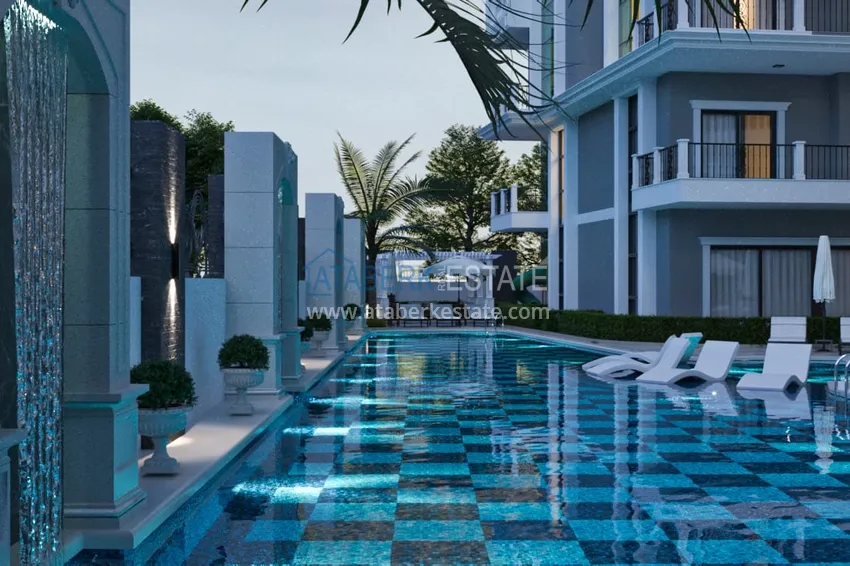 Квартира 1+1 на этапе строительства, от инвестора в комплексе центр Алании 6 