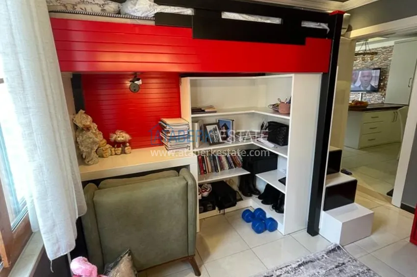 Приобрести Трёхкомнатная квартира с застекленным балконом, рядом с морем, район Оба - Алания  14 