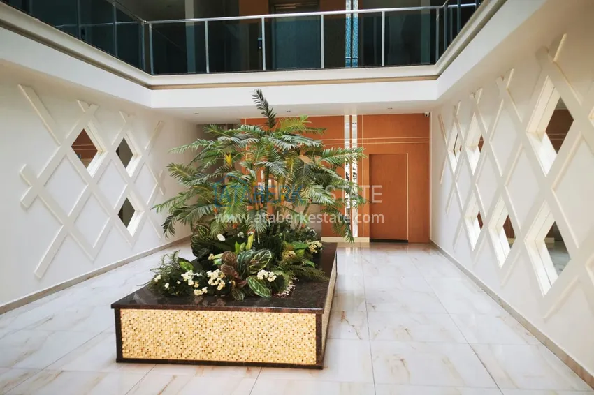 На аренде квартира 1+1 с выходом в сад в курортном районе Алании - Авсаллар C1 13 