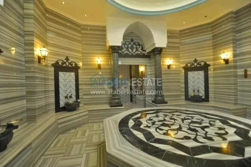 Квартира 1+1 с видом на горы и застеклённым балконом в резиденции премиум-класса в районе Джикджилли, Алания 14 