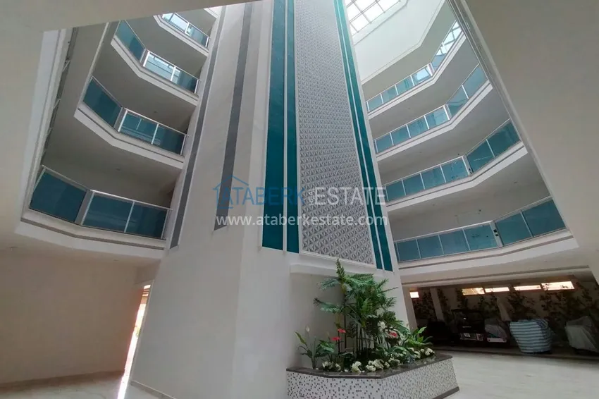 На аренде квартира 1+1 с выходом в сад в курортном районе Алании - Авсаллар C1 14 