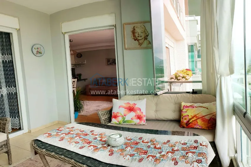 Приобрести Квартира 1+1 с видом на горы и застеклённым балконом в резиденции премиум-класса в районе Джикджилли, Алания 14 