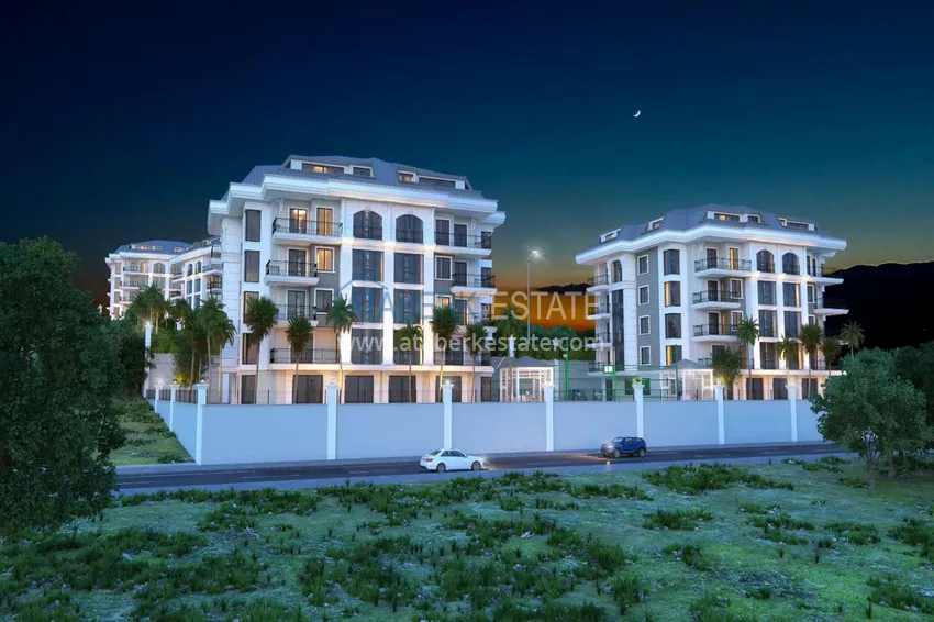 Квартира 3+1 с отдельной кухней и авторской отделкой в эксклюзивном жилом комплексе, район Оба – Алания 15 