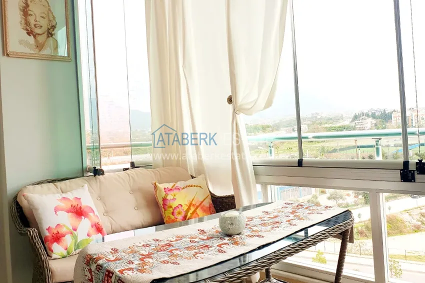 Приобрести Квартира 1+1 с видом на горы и застеклённым балконом в резиденции премиум-класса в районе Джикджилли, Алания 15 