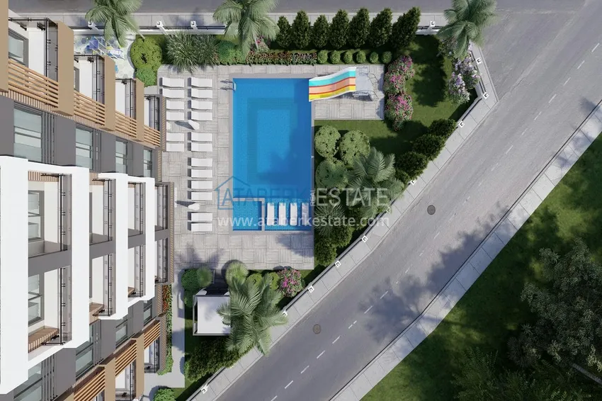 Новый бутик-комплекса на этапе строительства в районе Авсаллар 16