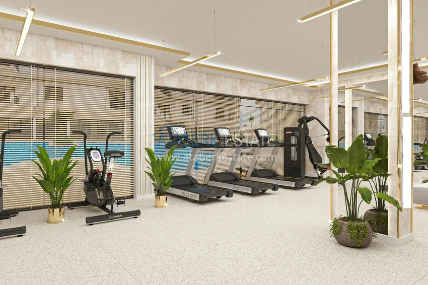 Квартира в строящемся комплексе - центр Алании в 350 м от пляжа Клеопатра 17 