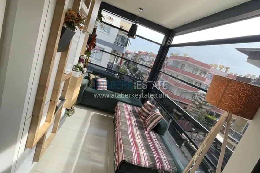 Приобрести Трёхкомнатная квартира с застекленным балконом, рядом с морем, район Оба - Алания  18 