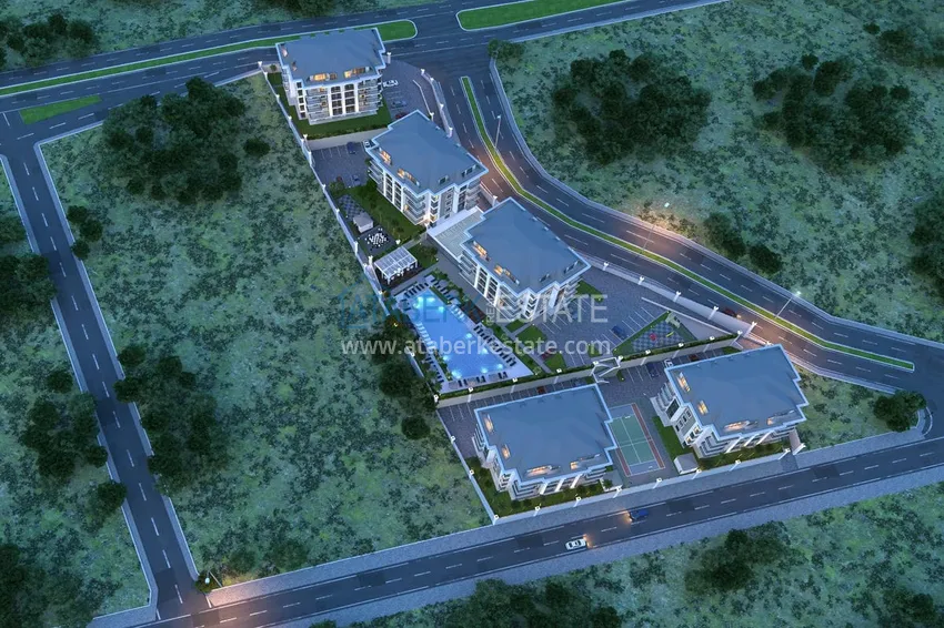 Квартира 3+1 с отдельной кухней и авторской отделкой в эксклюзивном жилом комплексе, район Оба – Алания 17 