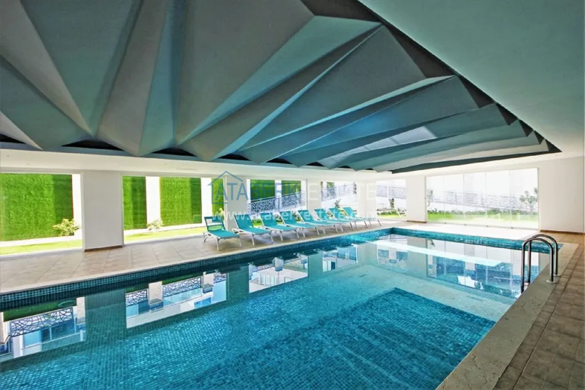 На аренде квартира 1+1 с выходом в сад в курортном районе Алании - Авсаллар C1 17 