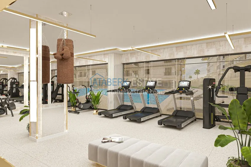 Квартира в строящемся комплексе - центр Алании в 350 м от пляжа Клеопатра 18 