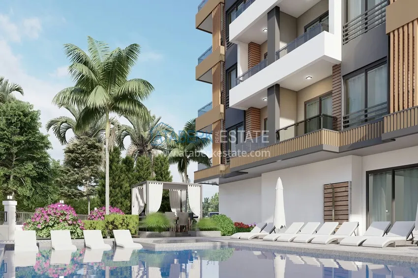 Новый бутик-комплекса на этапе строительства в районе Авсаллар 17