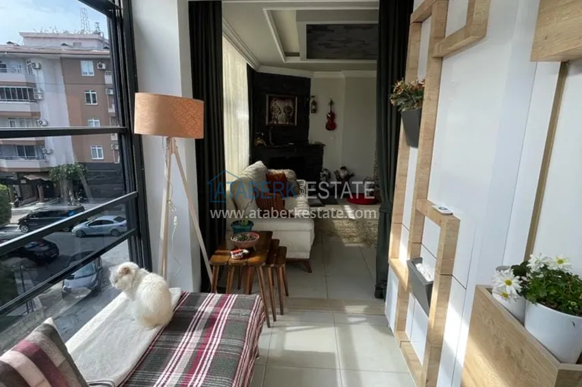 Приобрести Трёхкомнатная квартира с застекленным балконом, рядом с морем, район Оба - Алания  19 