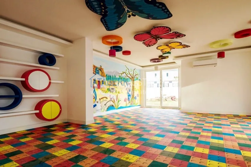 На аренде квартира 1+1 с выходом в сад в курортном районе Алании - Авсаллар C1 18 