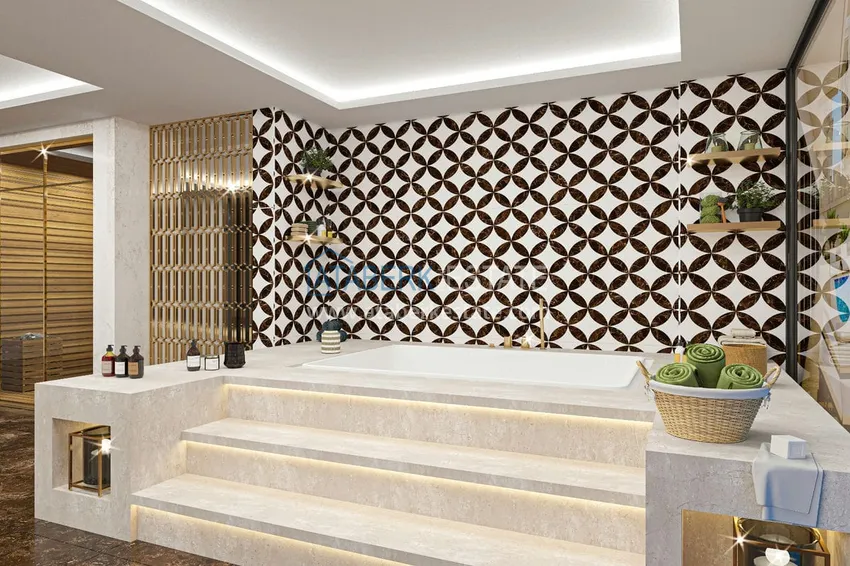 Квартира в строящемся комплексе - центр Алании в 350 м от пляжа Клеопатра 20 