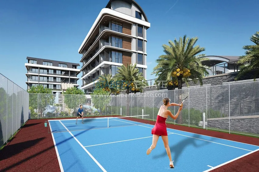 Квартиры и пентхаусы в комплексе на этапе строительства – Алания, район Каргыджак 20 