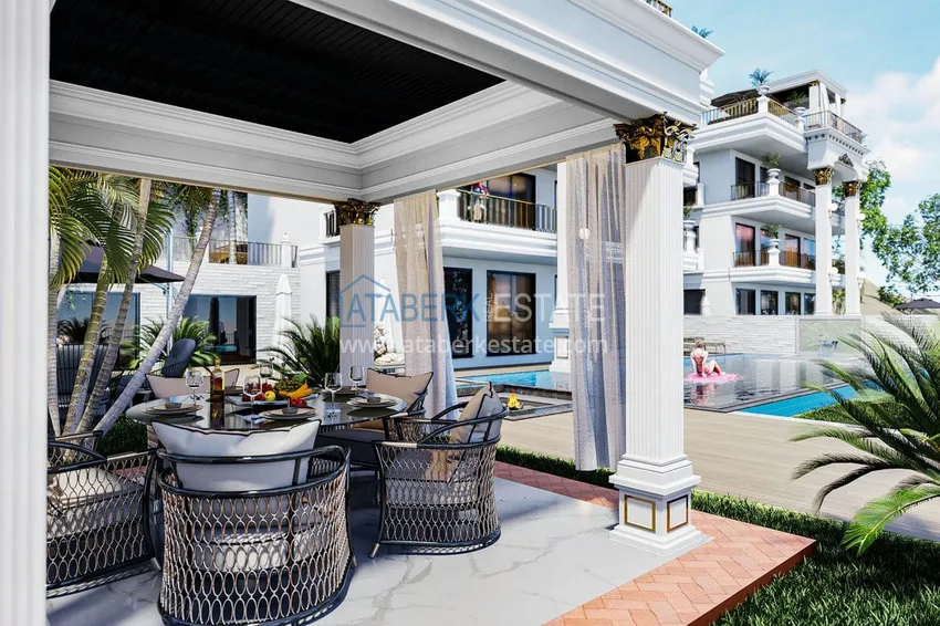 Виллы премиум-класса на начальном этапе строительства в горном районе Алании - Тепе 20 