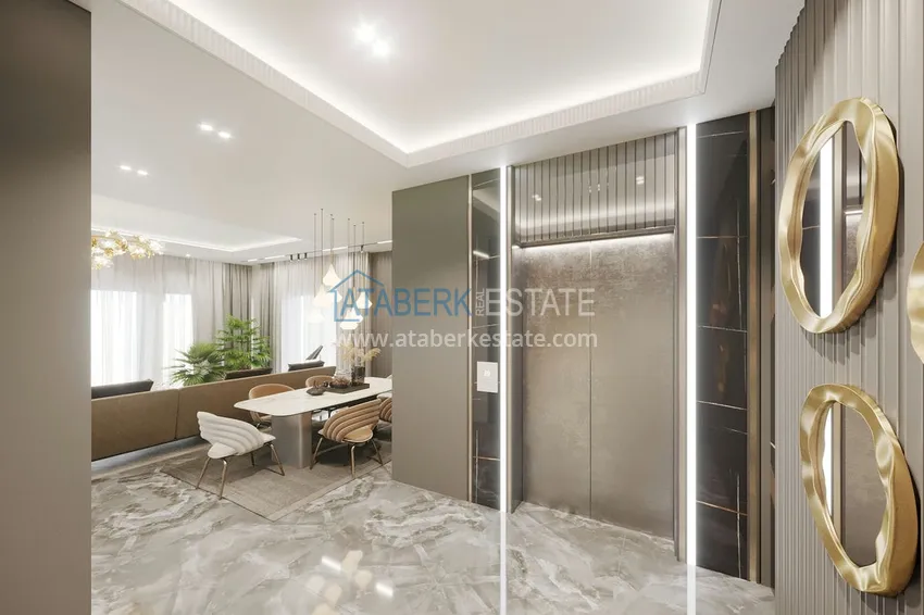 Приобрести Виллы премиум-класса на начальном этапе строительства в горном районе Алании - Тепе 1 