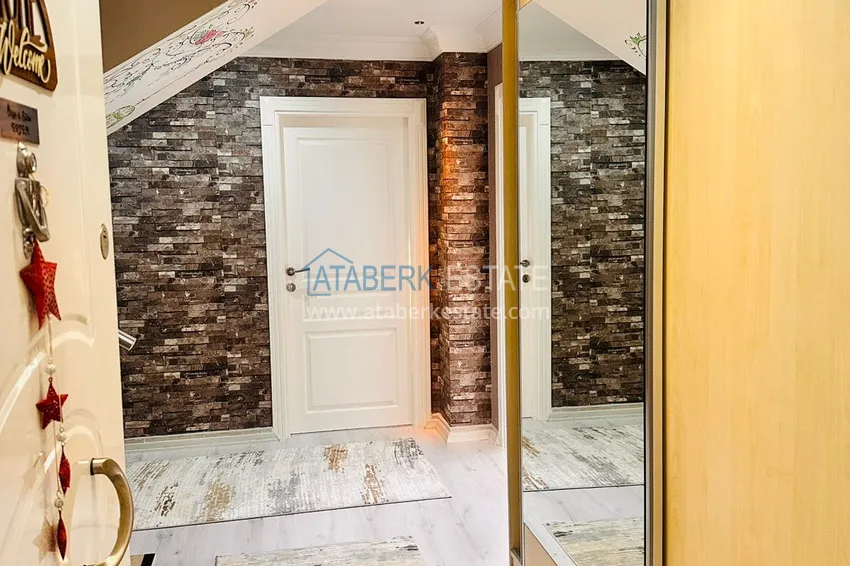 Приобрести Дуплекс 5+1 с мебелью и видом на море, район Джикджилли – Алания 1 