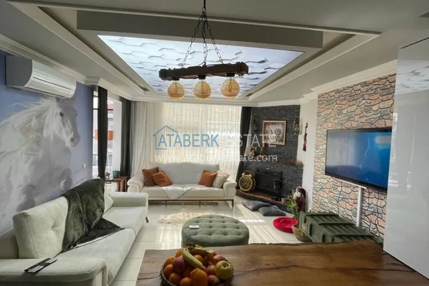 Приобрести Трёхкомнатная квартира с застекленным балконом, рядом с морем, район Оба - Алания  2 