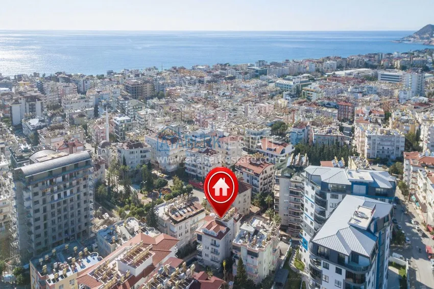 Квартира 2+1 в центре Алании район пляжа Кейкубат, в комплексе с инфраструктурой 1 