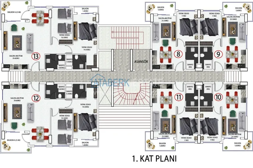 Купить дешево Новый привлекательный проект жилого комплекса в районе Авсаллар 2 