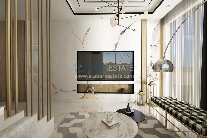 Приобрести Квартиры и пентхаусы в комплексе на этапе строительства – Алания, район Каргыджак 7 