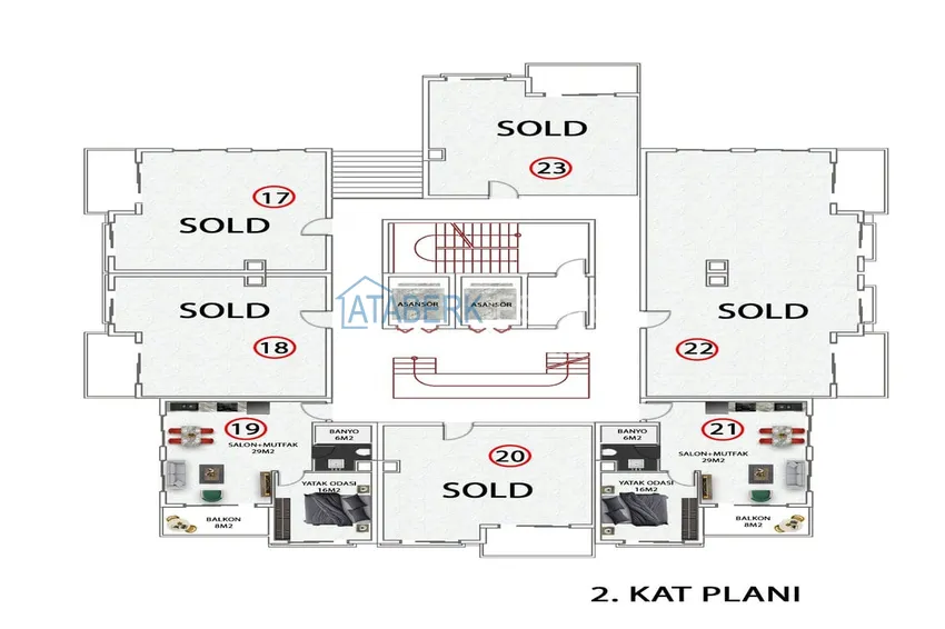 Купить дешево Квартиры в Авсалларе от надежного застройщика с рассрочкой под 0%  2 