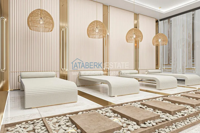 Квартира в строящемся комплексе - центр Алании в 350 м от пляжа Клеопатра 21 