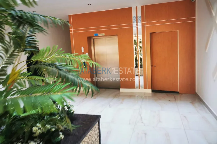 На аренде квартира 1+1 с выходом в сад в курортном районе Алании - Авсаллар C1 28 