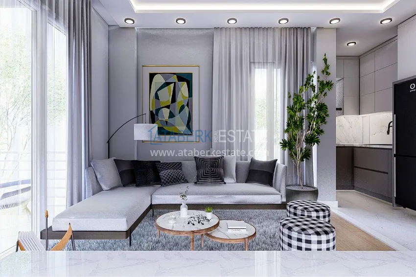 Приобрести Квартиры в строящемся малоэтажном комплексе в Газипаше, район Пазарджи  3 