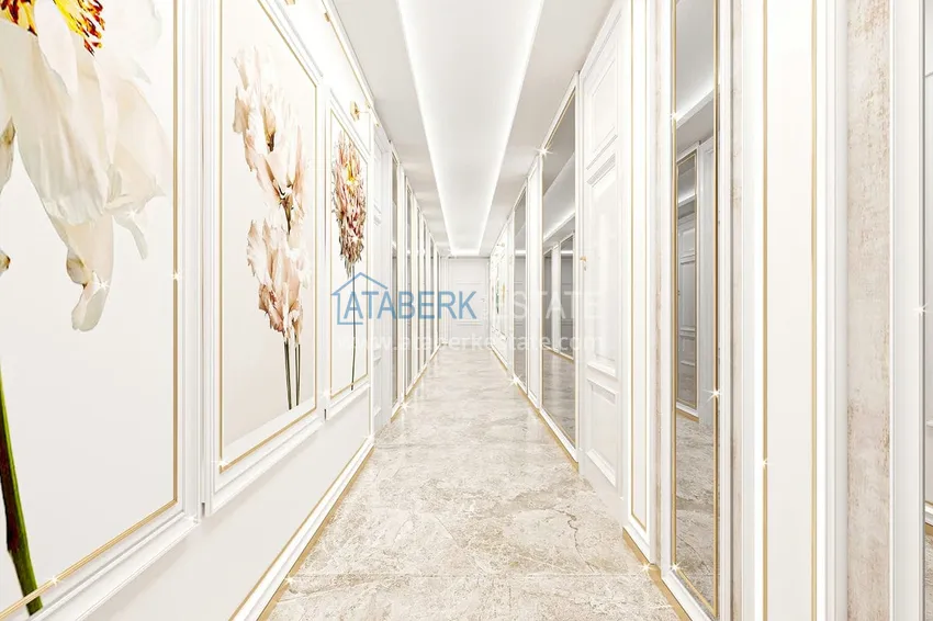 Приобрести Квартира в строящемся комплексе - центр Алании в 350 м от пляжа Клеопатра 3 