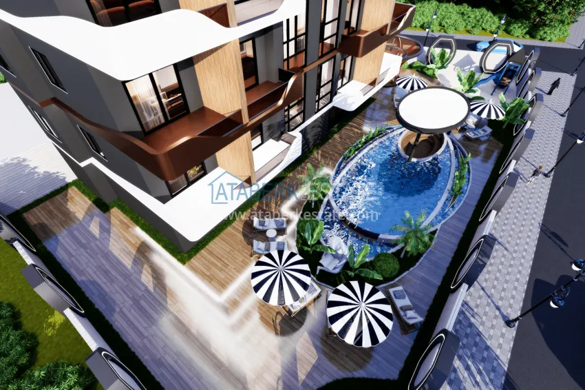 Курортная недвижимость на этапе строительства – Алания, район Махмутлар 4 