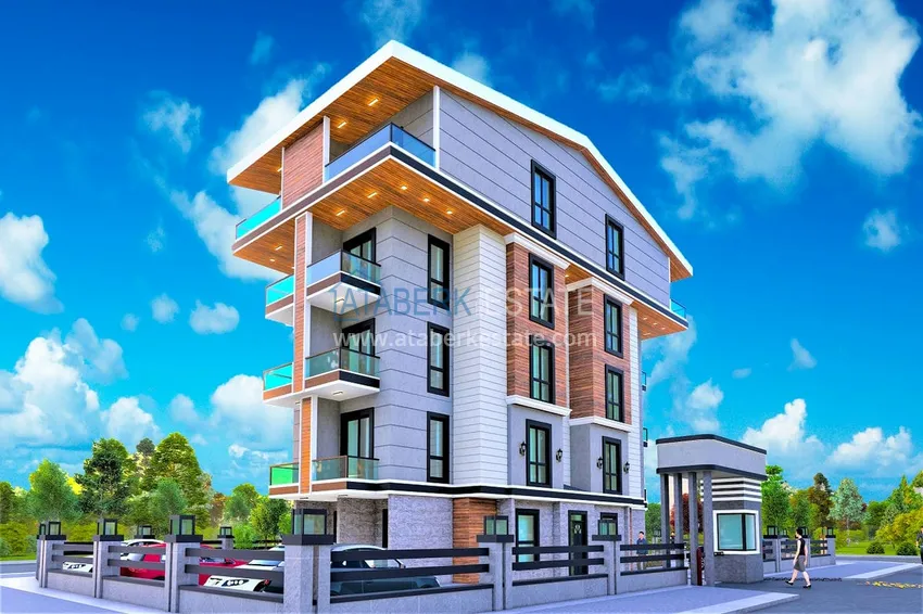 Квартиры в строящемся малоэтажном комплексе в Газипаше, район Пазарджи  2 