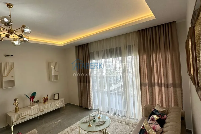 Приобрести Квартира 1+1 с новой мебелью, видом на море и горы, Махмутлар – Алания 4 