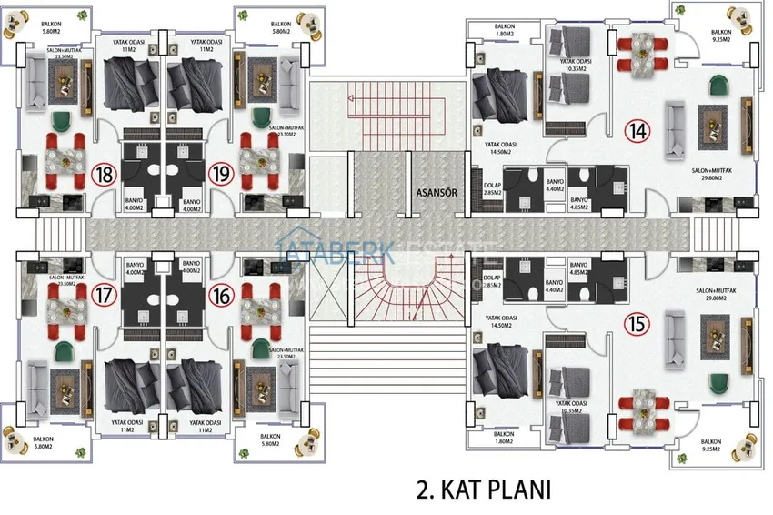 Купить дешево Новый привлекательный проект жилого комплекса в районе Авсаллар 3 