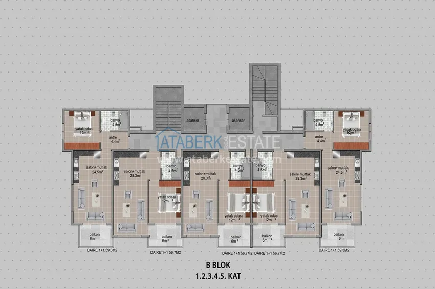 Купить дешево Доступная недвижимость без посредников напрямую от застройщика – Алания, Авсаллар 9 