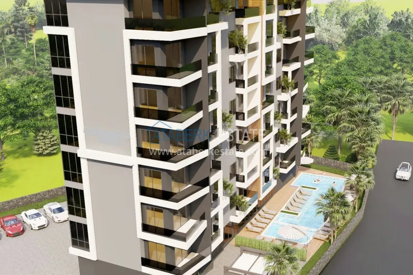 Квартира 1+1 в строящемся комплексе – район Авсаллар Алания  3 