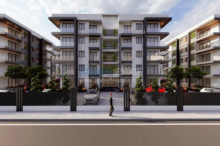 Недвижимость на этапе строительства – комплекс семейного типа в Дошемеалты, Анталья 3 