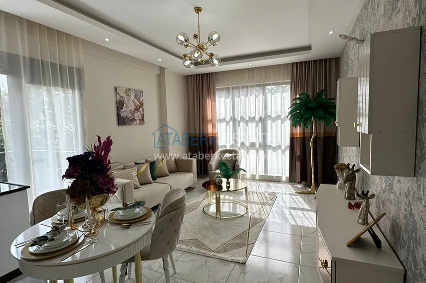 Приобрести Квартира 1+1 с мебелью в жилом комплексе с инфраструктурой, район Оба – Алания 4 