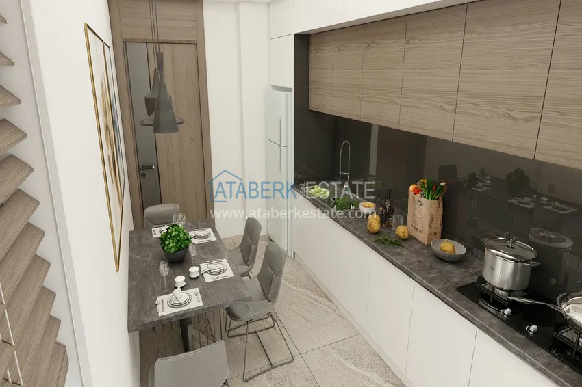 Приобрести Недвижимость на этапе строительства – комплекс семейного типа в Дошемеалты, Анталья 5 