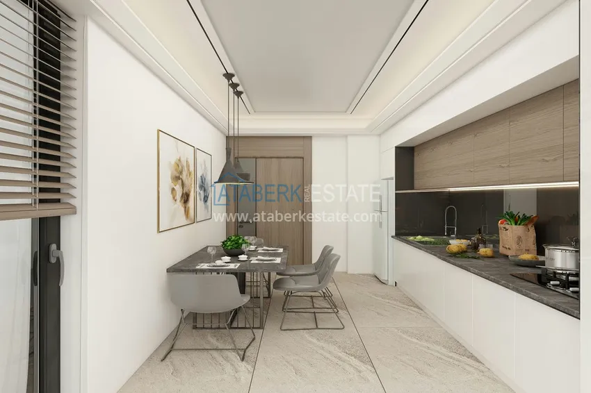 Приобрести Недвижимость на этапе строительства – комплекс семейного типа в Дошемеалты, Анталья 7 