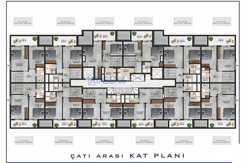Купить дешево Инвестиционно-привлекательный проект жилого комплекса в Газипаше – 800 метрах от моря 4 