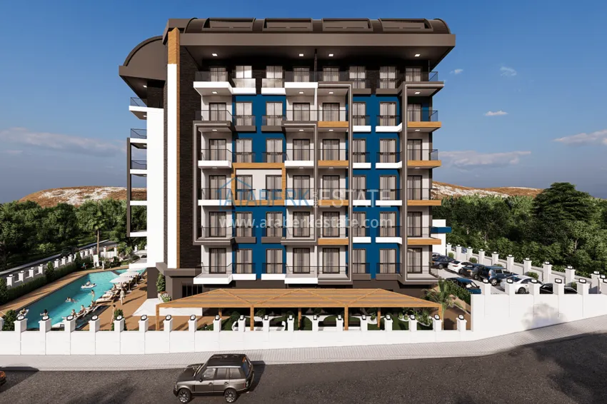 Новый инвестиционный проект резиденции с хорошей инфраструктурой в Газипаше 4 