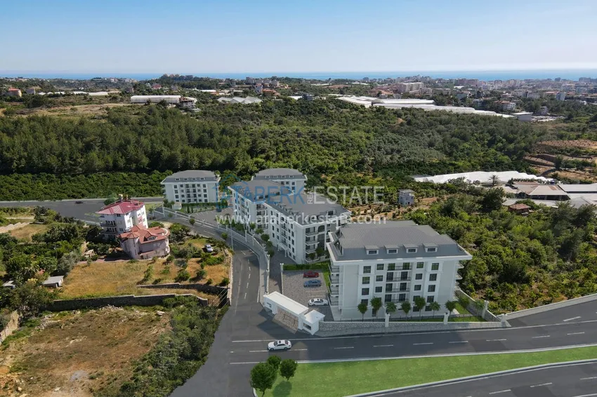 Квартира 3+1 с отдельной кухней и авторской отделкой в эксклюзивном жилом комплексе, район Оба – Алания 4 